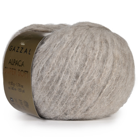 Пряжа Alpaca Super Soft , 50г, 140м, 17%супервош шерсть мериноса, 70%беби альпака, 13%полиамид (цена за уп.)