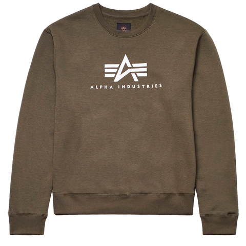 Свитшот Alpha Industries Basic Logo Sweatshirt (Зеленый)