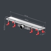 Am.Pm W02SC-U11-060-04SB PrimeFlow Трап для душа линейный универс затвор Tile 60см цвет сталь мат
