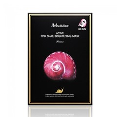 Тканевая маска с экстрактом розовой улитки JMSOLUTION Pink Snail Brightening Mask