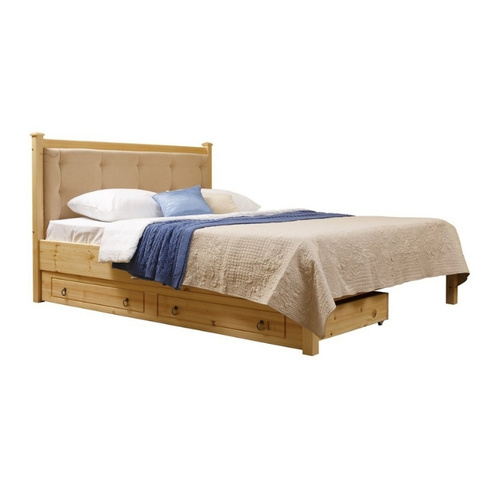 Кровать мягкая Дания №1 без изножья, с ящиками