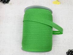 Косая бейка х/б, ш. 1,5 см, зелёный