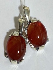 Радикал нат(серьги из серебра)