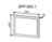 Зеркало "Ронда" ЗРР 800.1 (ясень шимо темный), ЛДСП, ДСВ-Мебель, г. Пенза