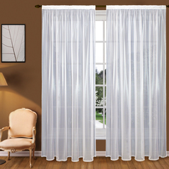 Тюль в гостиную вуаль 200*280/2 шт. белый Т102-1