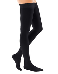 Чулки с кружевной силиконовой резинкой на широкое бедро mediven comfort