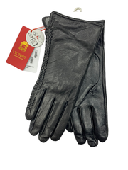 Перчатки. Женские. Материал верха: Кожаные. Подклад: Плюш-флис. В упаковке 5 шт.