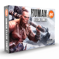 Набор акриловых красок AK Interactive Human Flesh Tones Set