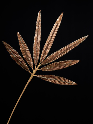 Веточка пальмы 58см ChristmasDeLuxe золото