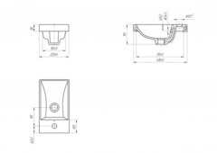 Раковина мебельная CERSANIT MODUO 40