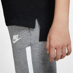 Футболка для девочки Nike G NSW Tee DPTL Basic Futura - black/white