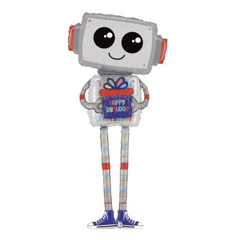 Ходячая фигура Робот с подарком, 152 см