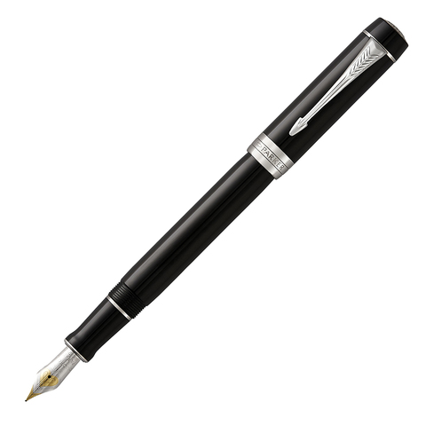 Ручка перьевая Parker Duofold, Black CT, F (1931365)