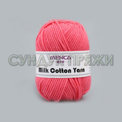Milk Cotton Yarn 25 розовый коралл