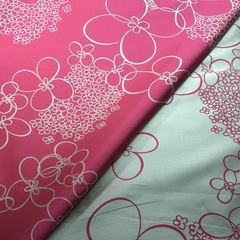 Ткань жаккард розово-зеленый 3012