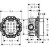 Hansgrohe iBox universal 01800180 Универсальная скрытая часть для смесителей, душей