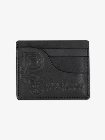 Кардхолдер-кошелёк из натуральной кожи «Краст» чёрного цвета