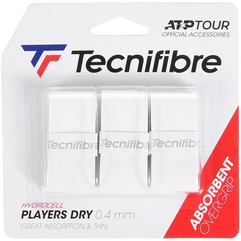 Намотки теннисные Tecnifibre Players Dry 3P - white