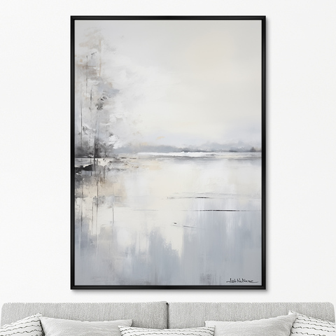 ArtNoMore - Репродукция картины на холсте Landscape collection, Winter lake, No 1, 2024г.