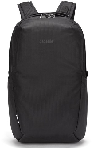 Картинка рюкзак городской Pacsafe vibe 25 черный ECONYL - 1