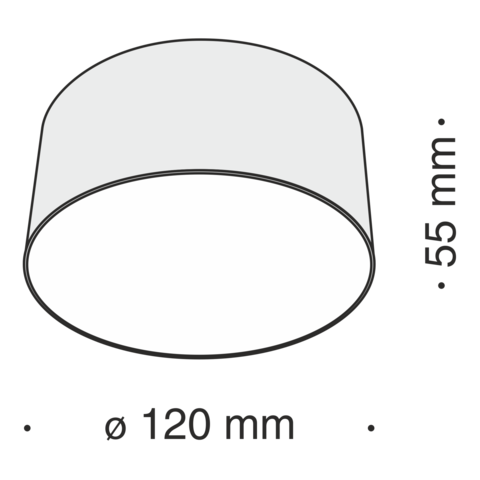 Потолочный светильник Technical Zon C032CL-L12W4K