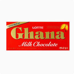 Шоколад молочный ГХАНА LOTTE GHANA MILK CHOCOLATE 70 г