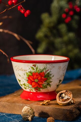 Салатник порционный 480мл Certified International Corp Красочная зима Вера