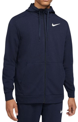 Толстовка теннисная Nike Dri-Fit Hoodie Full Zip M - obsidian/white