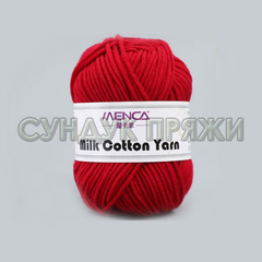 Milk Cotton Yarn 27 темно-красный