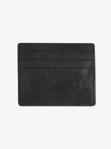 Кардхолдер-кошелёк из натуральной кожи «Краст» чёрного цвета