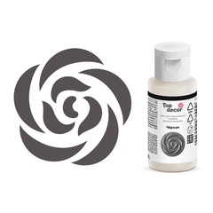 Краситель гелевый "Top Decor" жирорастворимый черный 25  мл