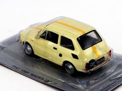 Fiat 126P Nauka Jazdy cream white-yellow 1:43 DeAgostini Kultowe Auta PRL-u