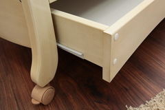 С 553 Кровать детская Елизавета накладка №27 бабочки (слоновая кость)