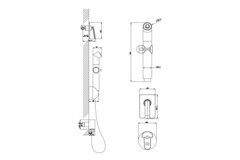 Смеситель с гигиеническим душем, встраиваемый LEMARK Bellario -LM6819C