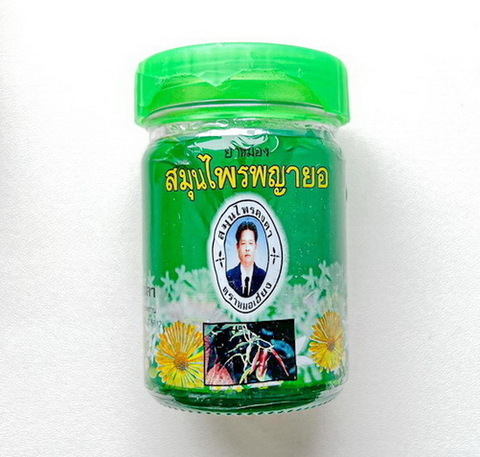 Зеленый травяной бальзам, Kongka Herb, 50мл (Дефект упаковки)