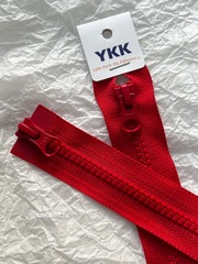 Молния YKK тракторная, двухзамковая тип 5 алая 519