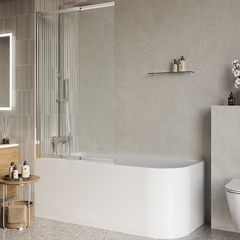 BelBagno LUCE-VF-11-80/145-C-Cr LUCE-VF-11-80/145-C-Cr Душевая шторка на ванну фото