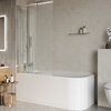 BelBagno LUCE-VF-11-80/145-C-Cr LUCE-VF-11-80/145-C-Cr Душевая шторка на ванну