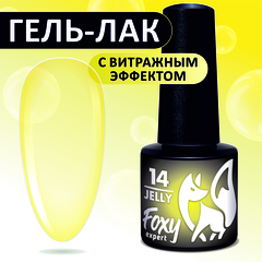 Гель-лак витражный (Gel polish JELLY) #14, 5 ml