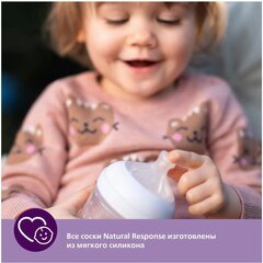 Соска Philips Avent Natural Response для бутылочек (2 шт., с 0 мес.)