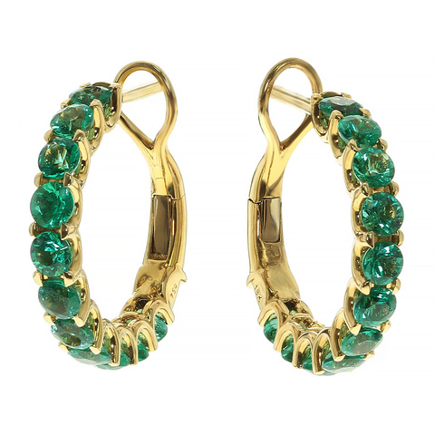 Серьги с Изумрудами, E0101-4/16