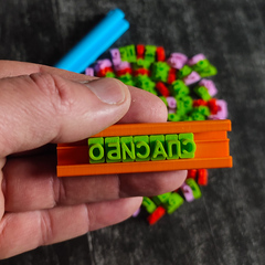 Штамп наборный 6 мм для пряников (русский, английский алфавит и цифры)