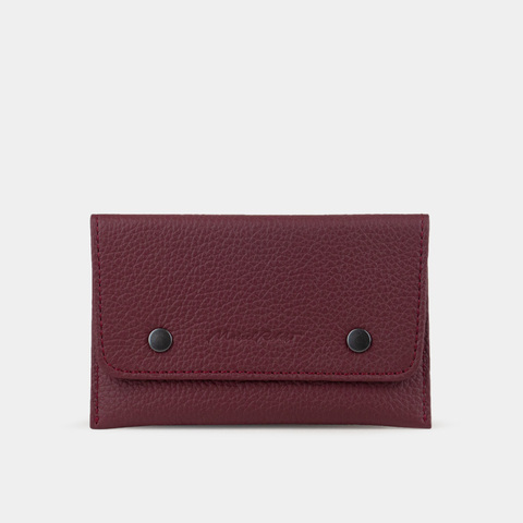 Кофр для украшений Medium из кожи теленка, бордового цвета