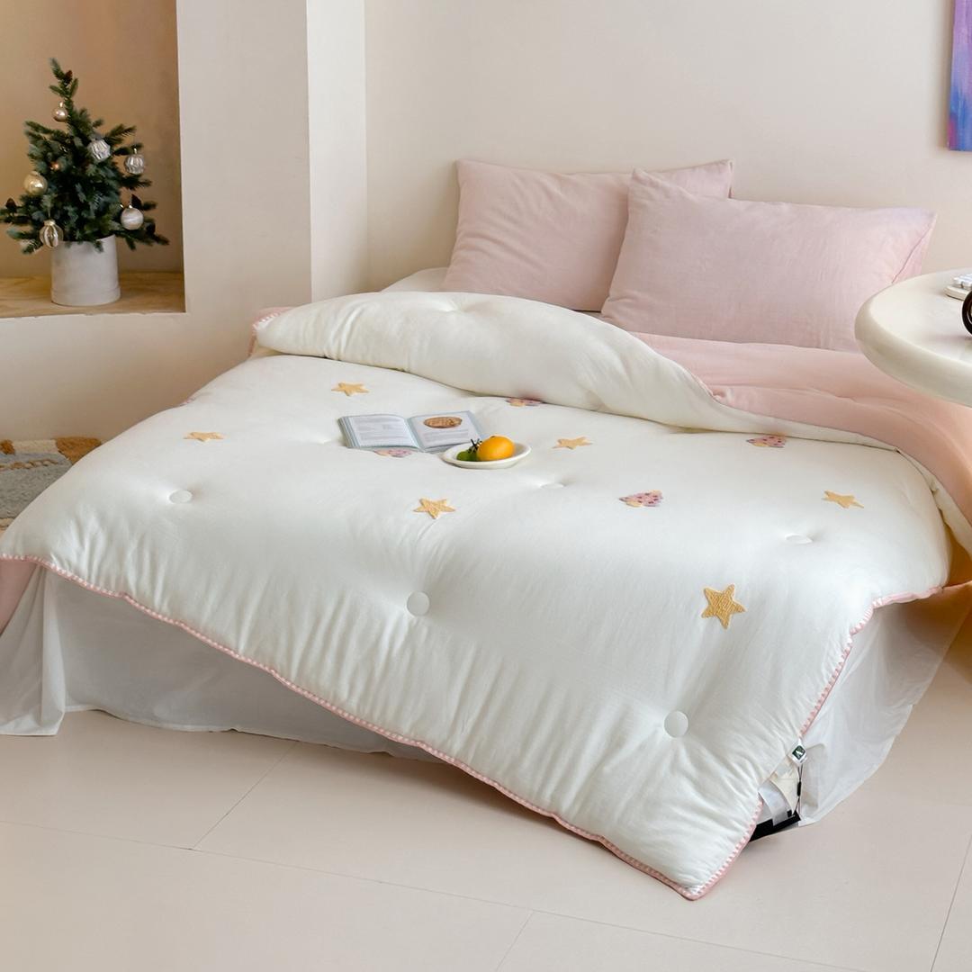 ZEPHYR HOME Одеяло детское 150х200 Розовый звезды