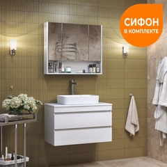 Тумба под раковину Urban 800-0-2 со столешницей навесная