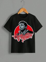 Футболка с принтом ДТФ "Сила в правде" черная