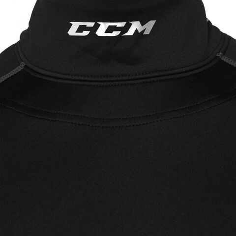 Верх компресс. с длин.рукавами CCM NECK LS TOP SR S черн