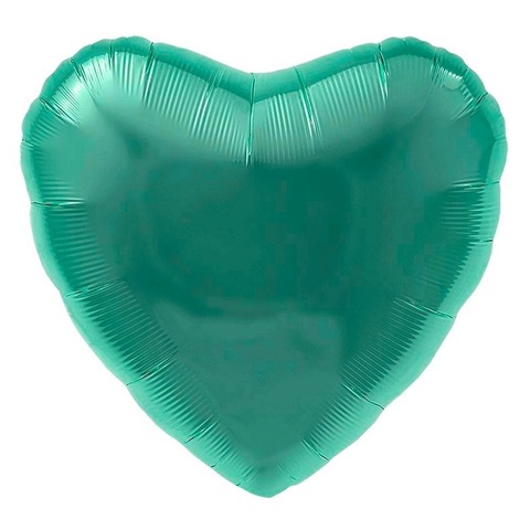 Сердце Бирюзовый Ag 18"