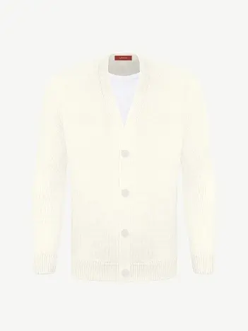 Кардиган с пуговицами из шелка