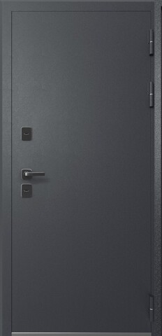 Термодверь входная Мегатрон Термо-2 (2025) зеркало, 2 замка, 1,5 мм металл, (графит муар (RAL 7024)+дип графит ясень) #2